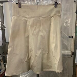 Cream A-Line Skirt